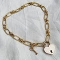FEAST Jewelry- Heart Lock Necklace