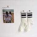 Striped Color Block Crew Socks
