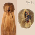 Parcelona French Love Medium 3" Cellulose Acetate Hair Claw Clip for Women: Red