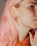 Abstract wave earrings
