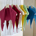 Pure Wool Knit Triangle Scarf Multi-Use_CWOV00279: RED / (OS) 1