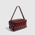 Vintage Studded Square Chain Shoulder Bag