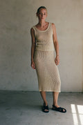 Knitted Cotton Maxi Skirt