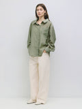 The Weiss Top-  Sheer Button-Down Blouse