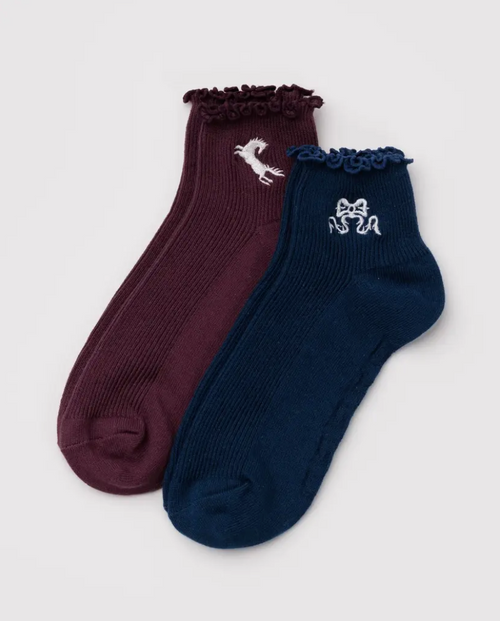 Baggu Lettuce Edge Socks