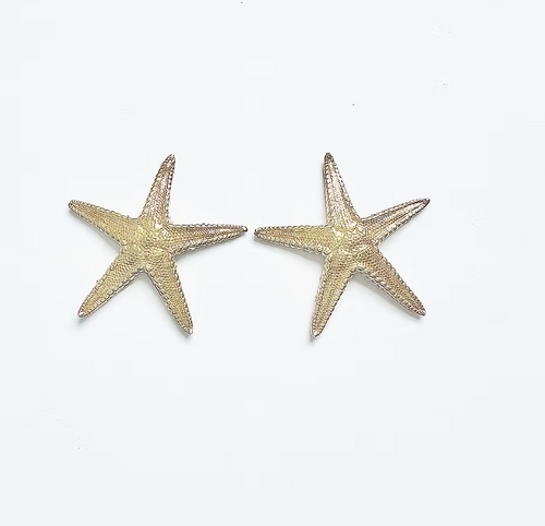 MadeIn Jewelry REAL Starfish Stud Earrings