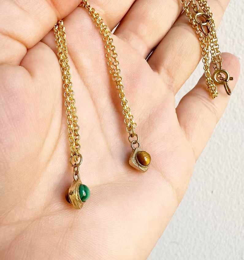 MadeIn Jewelry Double Sided Charm Necklace
