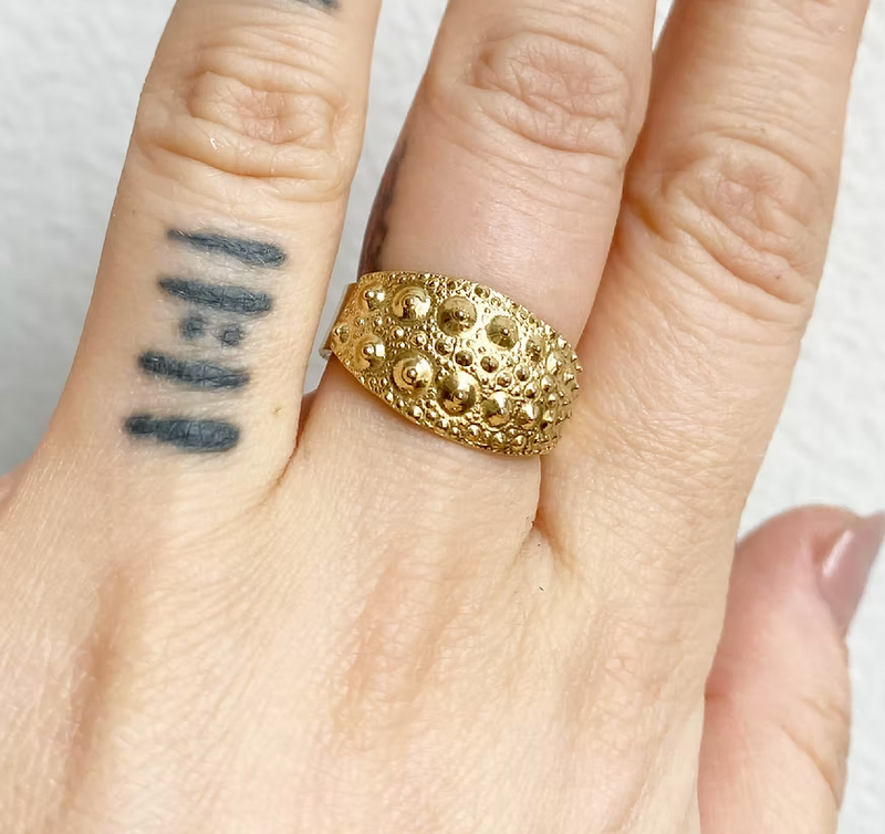 MadeIn Jewelry Urchin Signet Ring