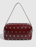 Vintage Studded Square Chain Shoulder Bag
