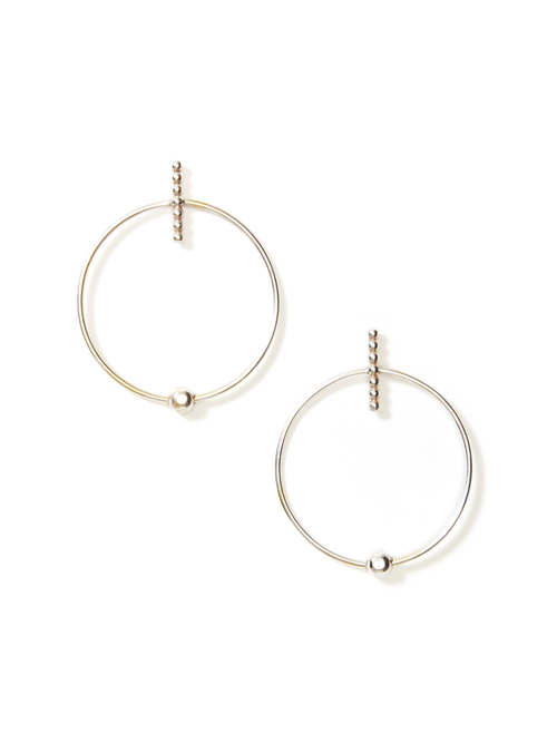 Axis Hoop Earrings - Medium