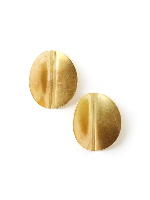 Folded Disc Earrings